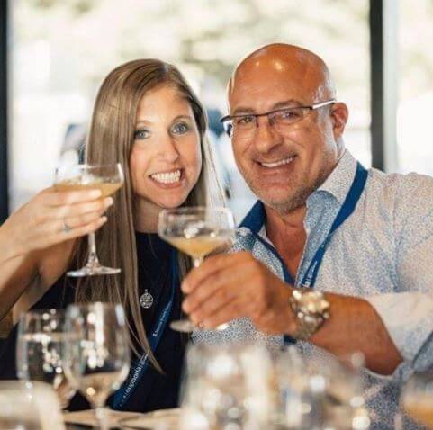 Jim Cantore with his girlfriend, Andrea Butera.